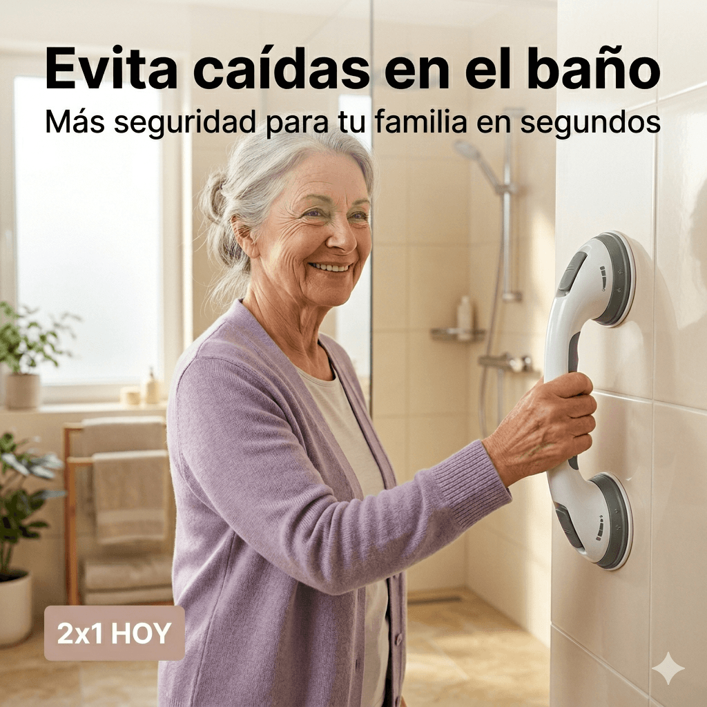 🔥Evita caídas peligrosas en el baño en segundos (2x1 HOY)🔥