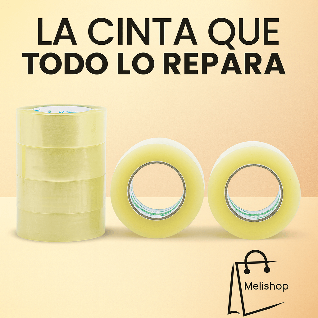 ✨Cinta Autoadhesiva Para Embalaje 250 mts✨🔥¡OFERTA HASTA UN 80% DESCUENTO!🔥