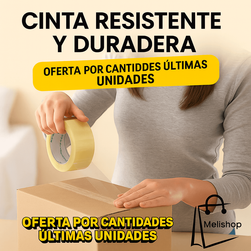 ✨Cinta Autoadhesiva Para Embalaje 250 mts✨🔥¡OFERTA HASTA UN 80% DESCUENTO!🔥