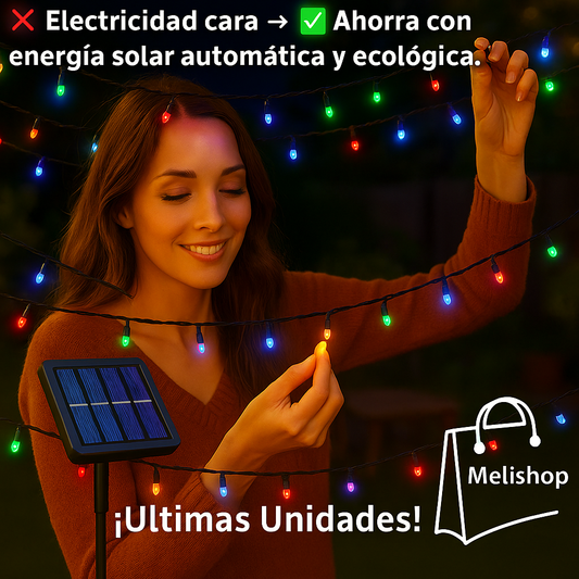 ✨Guirnaldas Solares MULTICOLOR ¡OFERTA 60% DESCUENTO ULTIMAS UNIDADES!✨