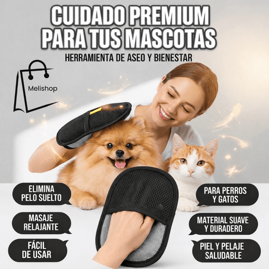 🔥¡Lleva tu pack x4 de Guantes Removedor de Pelo 2 en 1! - Negro🔥