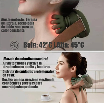 Masajeador Cervical Inteligente – Alivio Profundo para Cuello y Hombros en Minutos