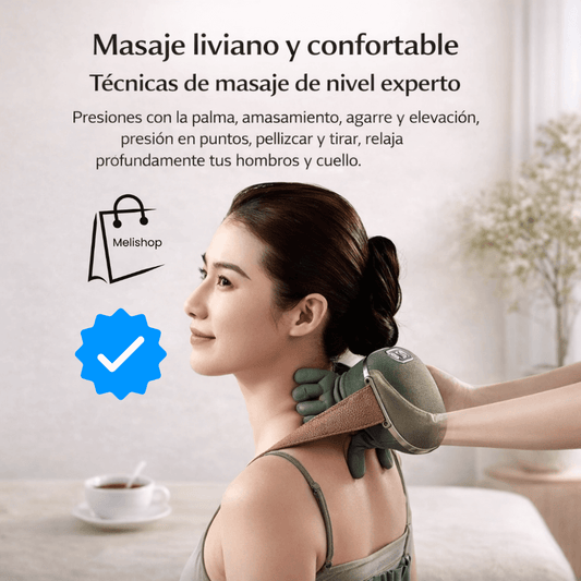 Masajeador Cervical Inteligente – Alivio Profundo para Cuello y Hombros en Minutos