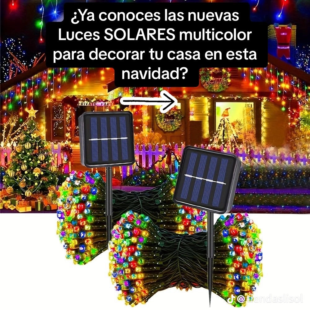 ✨Guirnaldas Solares MULTICOLOR ¡OFERTA 60% DESCUENTO ULTIMAS UNIDADES!✨