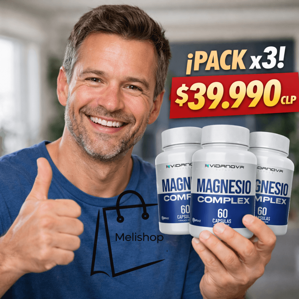 ✨¡LLEVA TU PACK 3 $ 39.990 MAGNESIO COMPLEX 1000MG 60 CAPS!✨