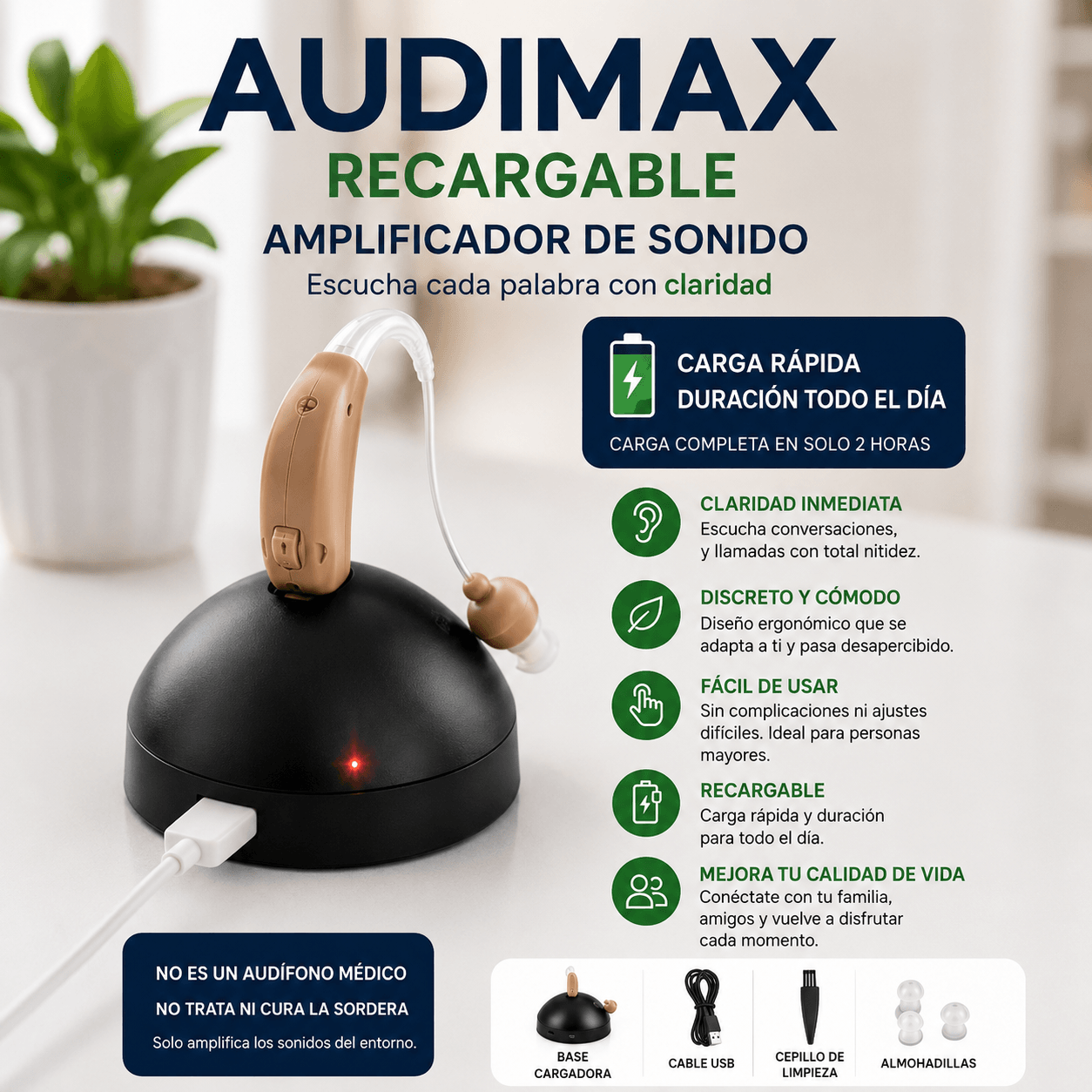 Audimax™ | Escucha con Mayor Claridad 👂🔥 2x1 por $39.990