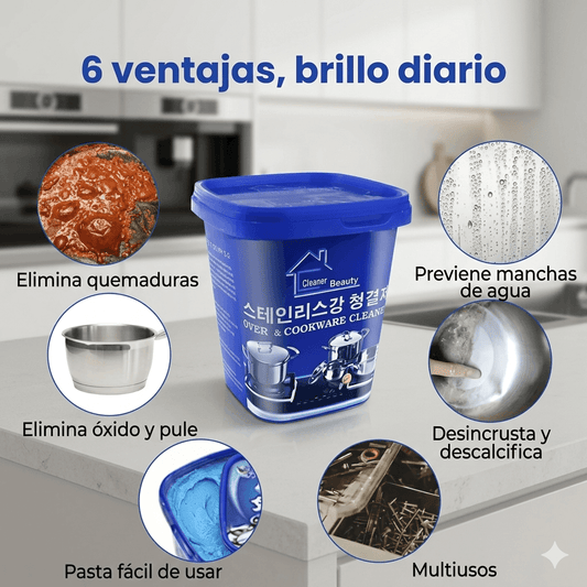 ✨ 3x1 Pasta Mágica Multiusos – Elimina Grasa Pegada y Devuelve el Brillo al Instante ✨